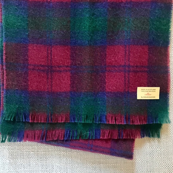 Ingles Buchan Tartan Scarf “Lindsay” 100% Wool - Picture 3 of 3